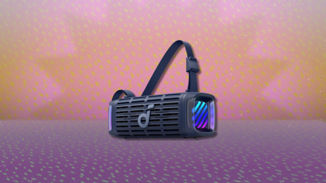 Soundcore Boom 3i da Anker, alto-falante externo compacto, IP68 à prova d'água, reprodução flutuante, resistente à água salgada, BassUp 2.0, alto-falante portátil de 50 W, Bluetooth 5.3, 16H, TWS, caiaque/pesca/camping-azul