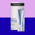 Um tubo de creme para os olhos e sua embalagem.