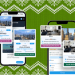 Um laptop mostrando um site de pesquisa de voos com detalhes, preços e filtros de voos.