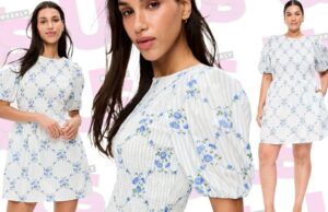 Este vestido antigo da Marinha parece algo pendurado em uma prateleira de casa na colina – por 75% menos petites da marinha antiga