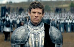 Estrela de ‘House of the Dragon’ quebra o silêncio sobre o status da 3ª temporada A man in armor stands before an army