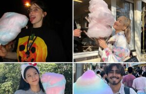 Estrelas que arrasam no dia do algodão doce… Doce demais para manusear! Celebridades comendo algodão doce