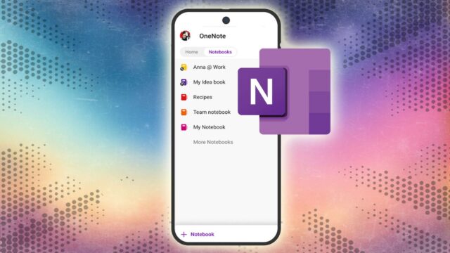 Eu odiava usar o OneNote no Android até que um Logotipo do OneNote no centro do aplicativo OneNote em um fundo roxo