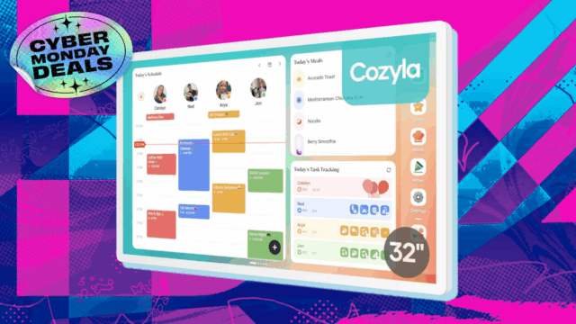 Eu uso o Calendário Digital Coyzla para planejar refeições. Já Cozyla Digital Calendar + 2: 32 polegadas Planejador de parede Touch Screen Gráfico de tarefas Personalizar painel Calendário eletrônico inteligente para programações familiares Planejador de refeições Suporte para qualquer aplicativo do Google Play Suporte de parede branco
