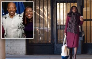 Ex-colega de quarto de Adams deixando o cargo de excelente posto da polícia de Nova York, dizem fontes policiais Eric Adams e Lisa White na recepção do patrimônio cultural dominicano.