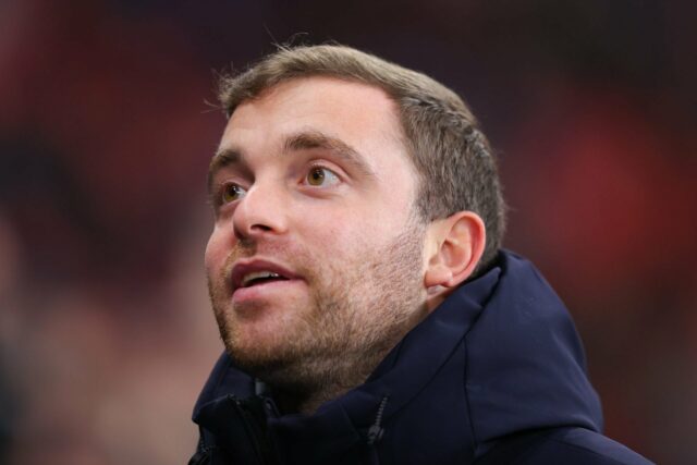 O técnico Ruben Amorim chega antes da partida da Premier League entre Crystal Palace e Manchester United, no Selhurst Park, em 2025, em Londres, Inglaterra.