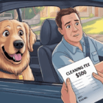 Faça a manutenção de pêlos de animais em um carro alugado: a Hertz pode exigir US$ 500 para limpá-los?