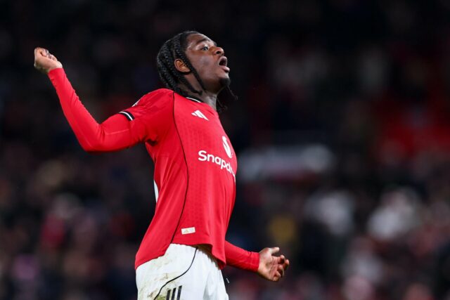 Ayden Heaven jogando pelo Manchester United