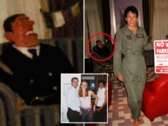 Fantoche assustador que o então príncipe Andrew supostamente costumava apalpar Virginia Giuffre visto nos arquivos de Epstein Fantoche assustador que o então príncipe Andrew supostamente costumava apalpar Virginia Giuffre visto nos arquivos de Epstein