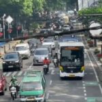Feriados em Nataru, Bandung está lotado de turistas, o tráfego está começando a ficar congestionado