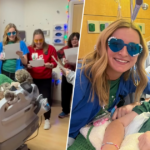 Henry Hinson e Maddy Rodriguez, especialista certificada em vida infantil de Henry.