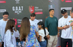 GOAT India Tour: Harbhajan Singh expressa alegria após conhecer Lionel Messi GOAT India Tour: Harbhajan Singh expressa alegria após conhecer Lionel Messi