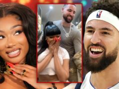 Garanhão de Megan Thee se livra dos rumores de rompimento ao mexer em Klay Thompson megan thee garanhão klay thompson principal getty tiktok composto