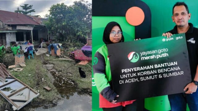 GoTo distribui ajuda a milhares de motoristas parceiros afetados pelas enchentes em Sumatra, ajudando-os a voltar à ascensão
