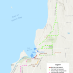 Door County Trails está coletando informações para um Plano Diretor Estratégico, e o público é convidado a participar por meio de uma pesquisa on-line ou de reuniões de divulgação comunitária. O grupo está trabalhando em uma iniciativa para criar uma rede de trilhas conectadas para pedestres e ciclistas em todo o condado, conforme proposto pela Egg Harbor (and Beyond) Trails Initiative neste mapa de 2024 para possíveis 18 milhas de trilhas de Egg Harbor a Fish Creek.