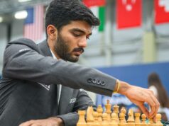 Gukesh, Erigaisi na liderança conjunta com Carlsen após cinco rodadas do Campeonato Mundial Rápido da FIDE Gukesh, Erigaisi na liderança conjunta com Carlsen após cinco rodadas do Campeonato Mundial Rápido da FIDE