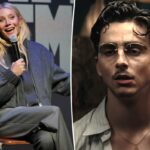 Gwyneth Paltrow ofereceu desajeitadamente dicas de cuidados com a pele a Timothée Chalamet depois de confundir sua maquiagem ‘Marty Supreme’ com acne