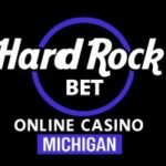 Logotipo do Hard Rock Bet em fundo preto. Hard Rock Bet lança apostas esportivas e cassino online em Michigan