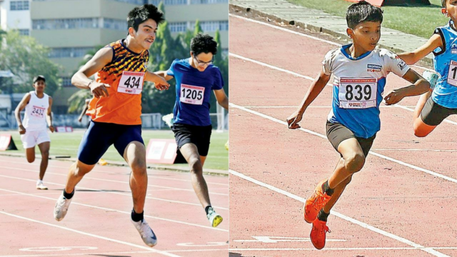 Hat-trick de ouro para os campeões de sprint Shiven e Hat-trick de ouro para os campeões de sprint Shiven e Aradhya