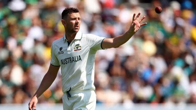 Hazlewood não terminou o teste de críquete, apesar da decepção Hazlewood não terminou o teste de críquete, apesar da decepção de Ashes