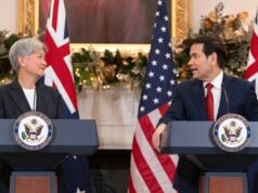 Hegseth apregoa o próximo cheque AUKUS de US$ 1,5 bilhão da Austrália enquanto ministros se reúnem A Ministra das Relações Exteriores, Penny Wong, e o Secretário de Estado dos EUA, Marco Rubio, antes das negociações anuais da AUSMIN em Washington.