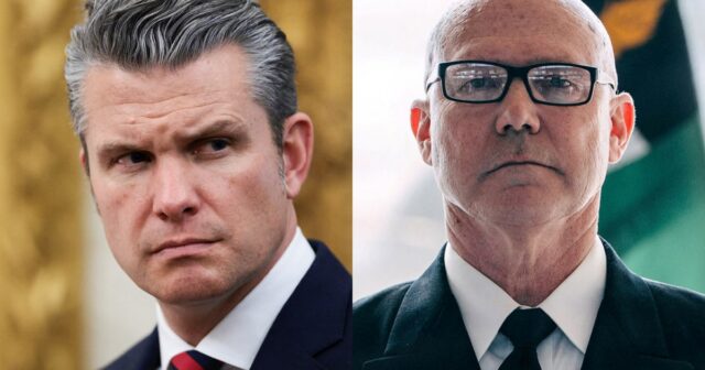 Hegseth ou Almirante Bradley: Quem aprovou o segundo ataque de INTERATIVO - A cadeia de comando militar dos EUA Trump Hegseth Bradley-1764666966