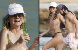 Heidi Klum brinca de topless no oceano com o marido Tom Kaulitz Heidi Klum Tom Kaulitz backgrid sub 2