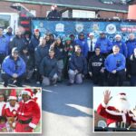 Ho, ho, 5-0! Papai Noel da NYPD entrega brinquedos grátis para crianças carentes da cidade