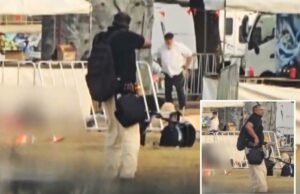 Homem desarmado de Bondi Beach encara terrorista em momento de nervosismo: vídeo Dois terroristas armados atirando contra uma multidão durante uma celebração do Hanukkah.