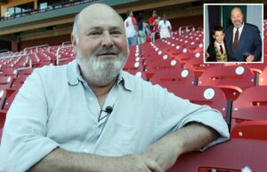 Homenagens a Rob Reiner chegam de Hollywood e de outros lugares: ‘A razão pela qual me tornei ator’ O ator e diretor de cinema Rob Reiner espera por uma entrevista antes do jogo Los Angeles Angels e St. Louis Cardinals no Busch Stadium em St.