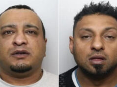 Homens são presos por estuprar adolescente em Rotherham Uma foto de Hussain. Ele tem cabelo curto e escuro e veste um moletom cinza claro com gola redonda. O fundo é liso e de cor clara.