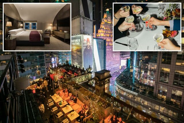Hotel na Times Square oferece pacotes NYE ​​de US$ 120 mil para casais
