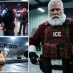 ICE lança vídeo de IA mostrando Papai Noel prendendo migrantes ilegais: 'LISTA NAUGHTY!'