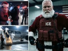 ICE lança vídeo de IA mostrando Papai Noel prendendo migrantes ilegais: ‘LISTA NAUGHTY!’ ICE lança vídeo de IA mostrando Papai Noel prendendo migrantes ilegais: 'LISTA NAUGHTY!'