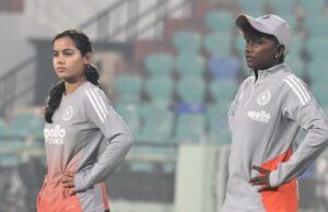 IND-W vs SL-W: Vaishnavi Sharma faz estreia no T20I na abertura da série Índia vs Sri Lanka IND-W vs SL-W: Vaishnavi Sharma faz estreia no T20I na abertura da série Índia vs Sri Lanka