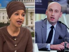 Ilhan Omar compara Stephen Miller, que é judeu, aos nazistas na Alemanha enquanto ataca a repressão aos imigrantes somalis Ilhan Omar no Face the Nation, com o Capitólio dos EUA ao fundo.