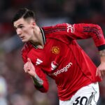 Benjamin Sesko durante a partida da Premier League entre Manchester United e Bournemouth em Old Trafford em 2025 em Manchester, Inglaterra.