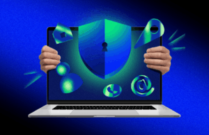 Incogni pode limpar seu SSN e outros dados confidenciais da web Incogni pode limpar seu SSN e outros dados confidenciais da web | Gráfico promocional mostrando um escudo na tela do MacBook Pro