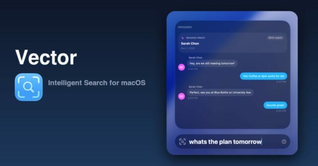 Indie App Spotlight: ‘Vector’ é um substituto do Spotlight para Mac que é inteligente e rápido
