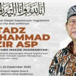 Innalillahi, presidente do Conselho Syuro da Mesquita Jogokariyan Yogya, Ustaz Jazir ASP, morre