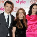 Isla Fisher, Sophie Kinsella e produtor Jerry Bruckheimer (Crédito: Ian West - PA Images/PA Images/Isla Fisher/Instagram)