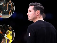 JJ Redick ferve com a defesa do Lakers após a derrota do Suns: ‘Simplesmente não podemos nos mover’ O técnico JJ Redick, do Los Angeles Lakers, observando durante um jogo.