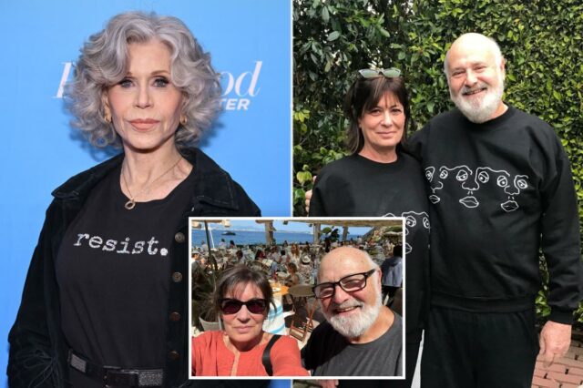 Jane Fonda se lembra de Rob Reiner e sua esposa Michele parecendo 'saudáveis ​​​​e felizes' na noite anterior ao assassinato
