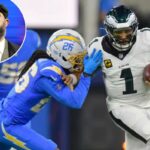 Jason Kelce observa durante o segundo quarto do jogo entre o New York Giants e o New England Patriots no Gillette Stadium em 1º de dezembro de 2025 em Foxborough, Massachusetts.