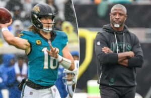 Jatos esperam que esta seja a semana em que possam finalmente encerrar a série ignominiosa sem interceptações Trevor Lawrence, quarterback do Jacksonville Jaguars