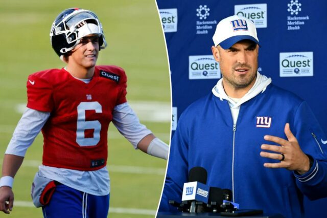 Jaxson Dart detém a chave para o futuro dos Giants Jaxson Dart detém a chave para o futuro dos Giants de Mike Kafka