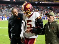 Jayden Daniels do Commanders foi surpreendentemente liberado para jogar semanas após uma lesão brutal Jayden Daniels