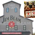 O centro de visitantes Jim Beam fica em sua destilaria central em Clermont, Kentucky.