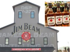 Jim Beam fecha destilaria em Kentucky por um ano O centro de visitantes Jim Beam fica em sua destilaria central em Clermont, Kentucky.