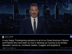 Jimmy Kimmel responde ao discurso ofensivo de Ação de Graças de Trump Jimmy Kimmel responde ao discurso ofensivo de Ação de Graças de Trump